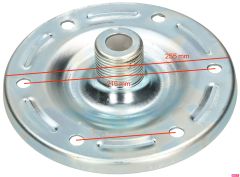 Nema Borulu Flanş Kapağı - 265x4 mm 2'' Borulu- Nema