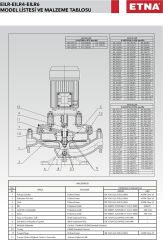 Etna EILR4 80-200/1,1 kW - 1450 devir Kuru Rotorlu Sir. Pom.