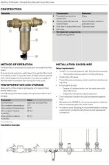 Honeywell FF06-1 AAM Komple Pirinç Sıcak Su Filtresi - 1''
