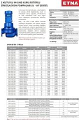 Etna EILR 50-250/15 kW - 2900 devir Kuru Rotorlu Sir. Pom.