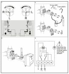 Honeywell VMM40 -24  M6061A1047 - 40Nm Torklu 24V Rotary Vana Motoru