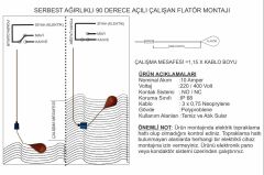 Tekno Atık Su Armut Tip Flatör 90° - 10 Metre
