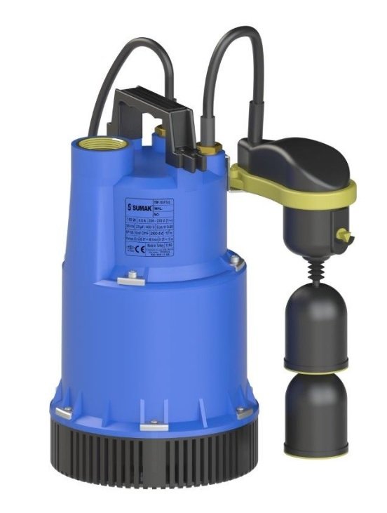 Sumak SDF13A Asansör Flatörlü Dalgıç 1,3 HP