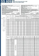 İmpo SS 609/28 -6'' Tek Dalgıç Pompa (264 mss/ 12,5 HP) - 28 Kademe