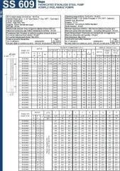İmpo SS 609/31 -6'' Tek Dalgıç Pompa (292 mss/ 15 HP) - 31 Kademe