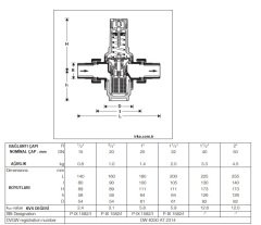 Honeywell D06F- 1/2B Sıcak Su Basınç Düşürücü - 70°C - 1/2''