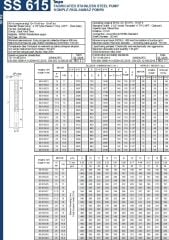 İmpo SS 615/23 -6'' Tek Dalgıç Pompa (276 mss/ 15 HP) - 23 Kademe