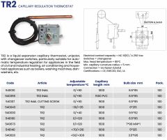 IMIT TR2/540375  (0-90°C) 200 Cm Spiralli Termostat-Çift Kontaklı  IMIT İtalyan