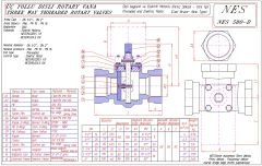 NES.580.003 1½''  PN16 3Y Rotary Dişli Vana + Siemens Motor