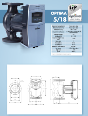 Alarko Optima 5/18 Fre. Kon. Sirkülasyon Pompası DN50-34cm