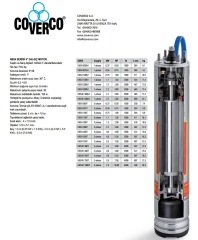 Coverco - 4'' Dal. Motoru 0,75 HP (0,55 KW) - Monofaze