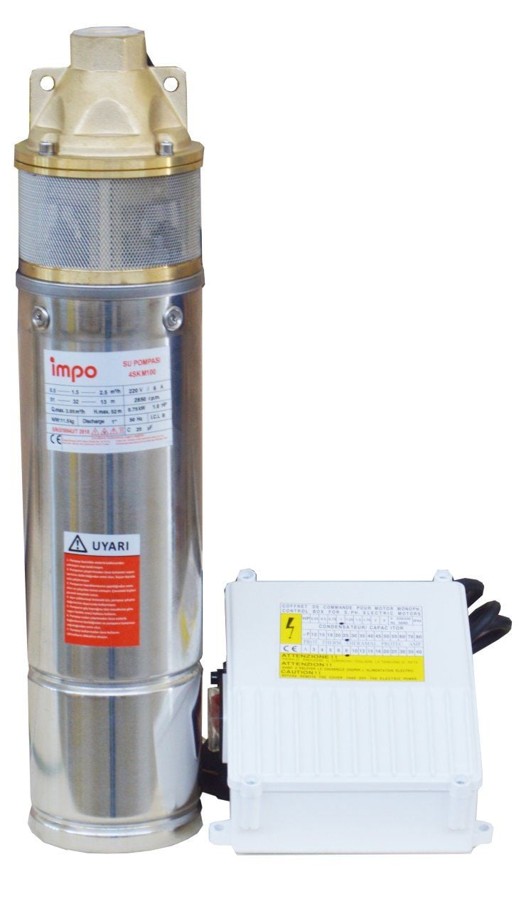 İmpo 4SKM 150 - 1 ,5Hp Dalgıç Pompa - 100 mss