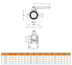 Mirox Oval Flanşlı-Glenli Küresel Vana - 2½'' DN65