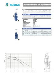 Sumak SD2 - 1/2'' - 250 W-Titreşimli  Dalgıç - 40 Mt Kablolu
