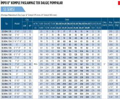 İmpo SS 894/05 -8'' Tek Dalgıç Pompa (123 mss/ 35 HP) - 5 Kademe