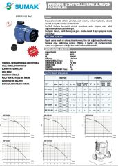 Sumak SSP 32/8 INV Fre. Pompa 180 mm - 80 Watt - 1¼''