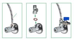 Esli Arıtma Besleme Suyu Bağlantı Aparatı  Pirinç 3/8'' - 05706075