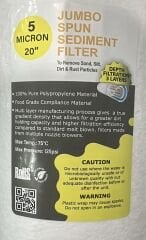 Big Blue Jumbo Sediment Filtre 20'' - 5 µm  80003030