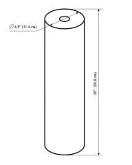 Big Blue Jumbo Blok Karbon Filtre CTO - 20''-07007075