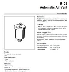 Honeywell E121-1/2A  Otomatik Purjör 1/2''
