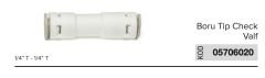 Esli Boru Tip Çekvalf Quick 1/4’’T-1/4’’T - 05706020
