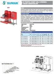 Sumak SHT 34B 1500/6 EEY Yangın Hidroforu 2x15 HP