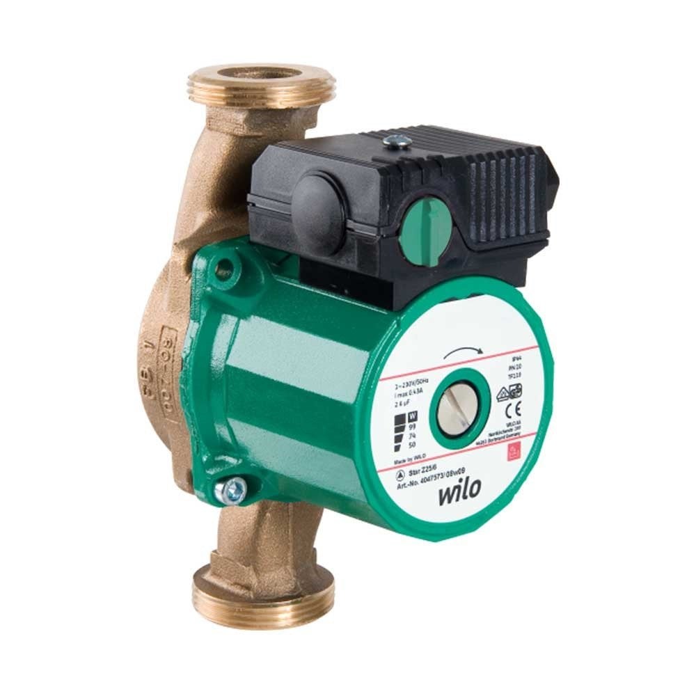 Wilo Star Z 25/2 - Bronz Gövdeli ReSirkülasyon Pompası - 1''