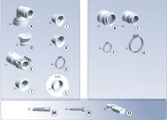 Grundfos Sololift2 WC-3   WC+3 Ünite Fos. Tah. Cih. - 9 Lt
