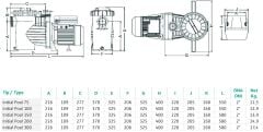 Wilo Initial Pool 100 T Havuz Pompası 1 HP 380V
