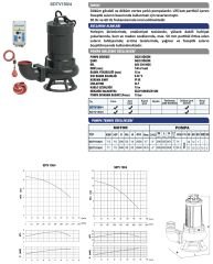 Sumak SDTV150/4 Döküm Fos. Pompa - 15 HP - 4'' Çıkışlı