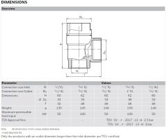 Honeywell SM110 Emniyet Ventili - ½’’ - 6 Bar