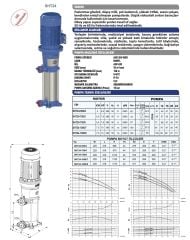 Sumak SHT24/7 Dikey Pompa 10Hp - 100 mss