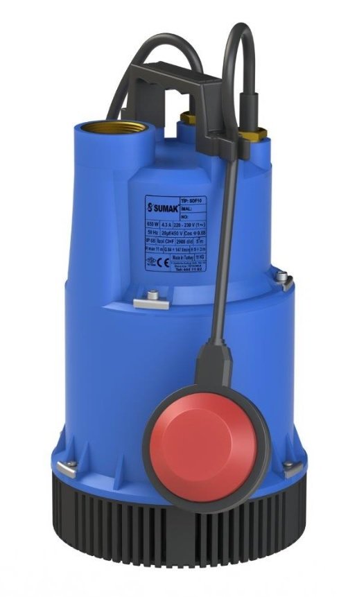 Sumak SDF 10 Plastik Drenaj Dalgıç 0,85 HP