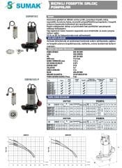 Sumak SBRM 18/2 Bıçaklı Foseptik Dalgıç 1,8 HP