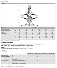 Honeywell D06FI-1B Paslanmaz Basınç Düşürücü - 1.5-6 Bar - 1''