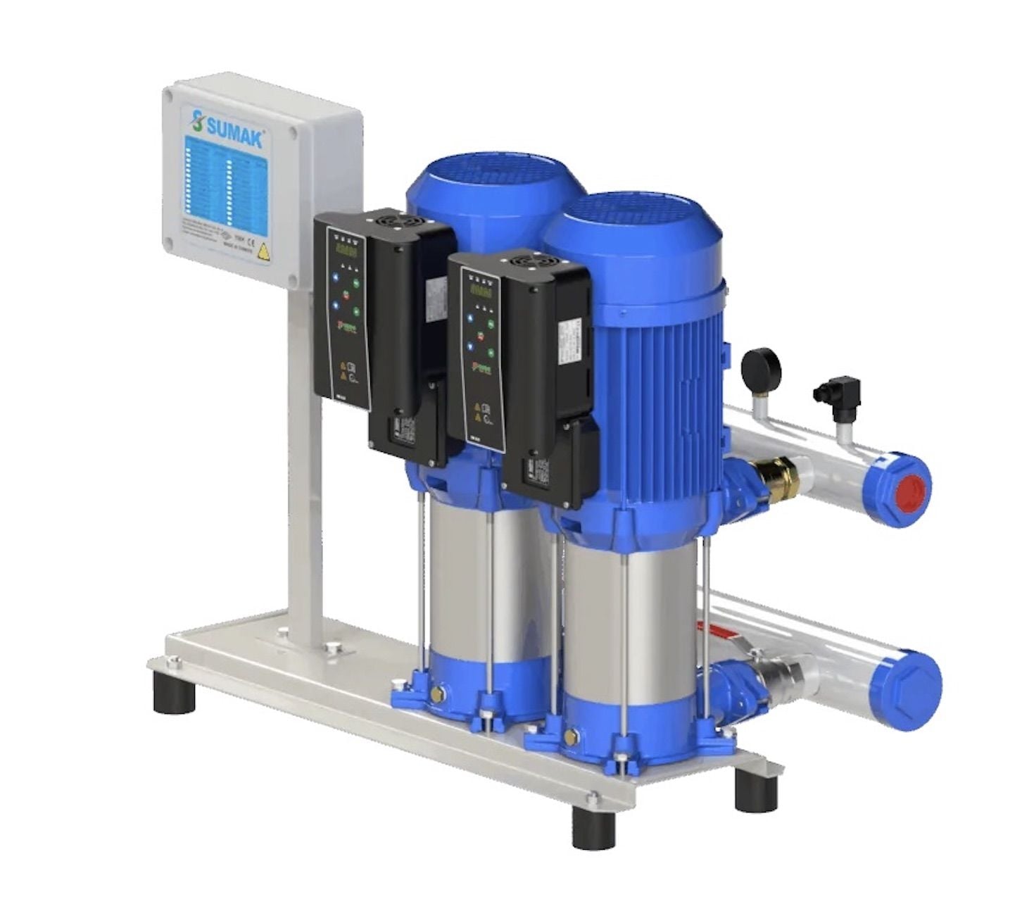 Sumak SHT16B 550/5 FK - 2x5,5 HP Frekanslı Hidrofor 14Kat/120Daire