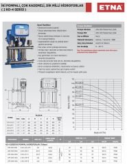 Etna 2KO  4/7-11  İki Pompalı Hidrofor 2x1,5HP - 10Kat/40 Daire