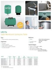 Wilo LRS Fix 24 V  Dik Tank 10 Bar - 24 Litre - 5 Yıl Garantili