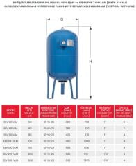 Eagle EEV 100 Dik Tank 10 Bar - 100 Litre