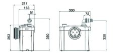 SFA Sanitop - 1 WC + 1 Ünite Fos.Tah. Cihazı - 12 Lt
