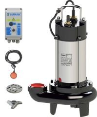 Sumak SBRT 15/2 Bıçaklı Foseptik Dalgıç 1,5 HP - 380V