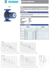 Sumak SSP3-65/12  Flanşlı Sirkülasyon DN65-380V